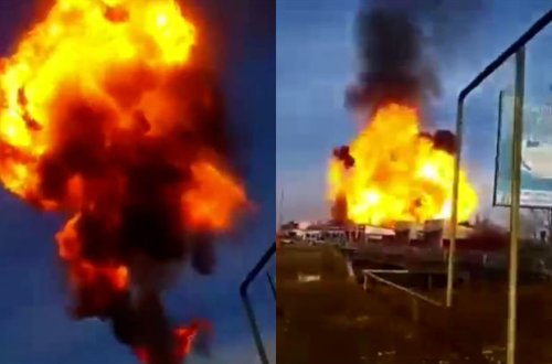 Rusiyada qazla dolu sistern partlayıb – ANBAAN VİDEO