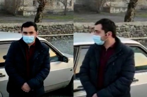 Balakəndə koronavirus xəstəsi avtomobillə gəzintiyə çıxdı - VİDEO