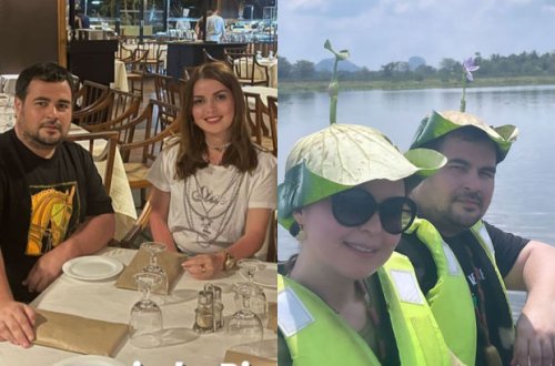 Sevda Yahyayeva həyat yoldaşı ilə Şri-Lankada - VİDEO