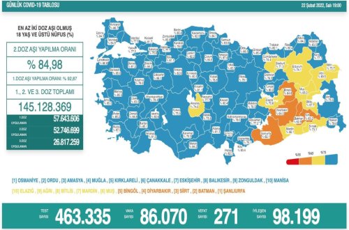 Türkiyədə koronavirusdan daha 271 nəfər ölüb