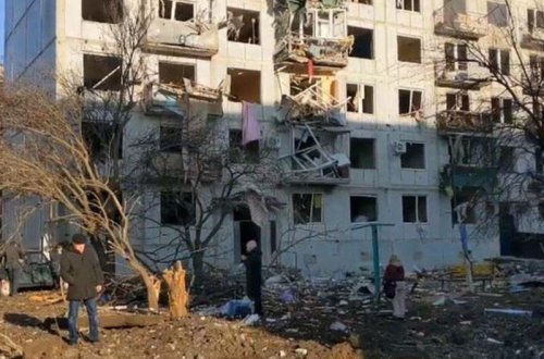 Xarkov raket hücumundan sonra - VİDEO