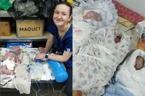 Ukraynada döyüş bölgəsindən ürəkağrıdan mənzərə: Yeni doğulan körpələr sığınacaqlara köçürüldü - VİDEO