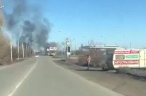 Ukraynada iki azərbaycanlının yaralandığı anları əks etdirən görüntü - VİDEO