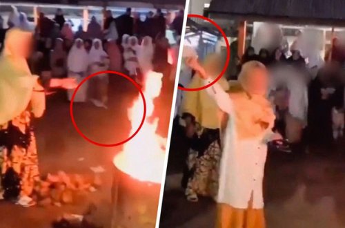 Учителя сожгли перед детьми телефоны, отобранные во время уроков