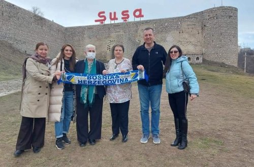 Ölkəmizdə səfərdə olan Srebrenitsadan olan QHT nümayəndələri Şuşa şəhərinə səfər ediblər