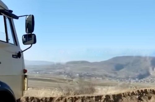 Hərbçilərimiz Xocalıda ermənilərə xəbərdarlıq etdilər - VİDEO