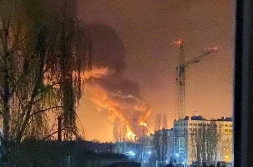 Rus ordusu Ukraynada neft anbarını vurub