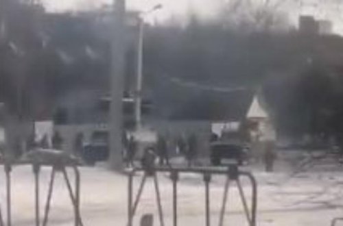 Xarkovda küçə döyüşləri gedir - VİDEO