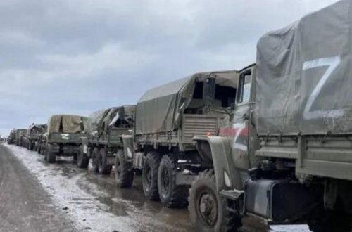 Ukrayna hərbçiləri Makarov yaxınlığında Rusiya texnika karvanını əhatəyə alıb