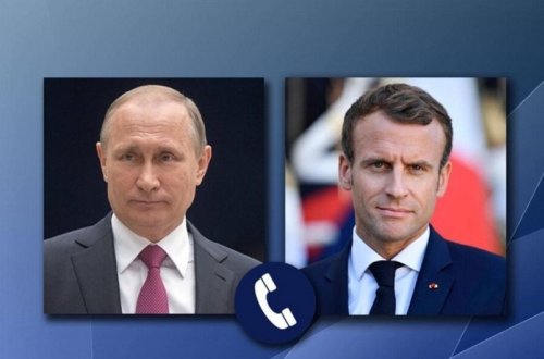 Putin və Makron arasında telefon danışığı olub