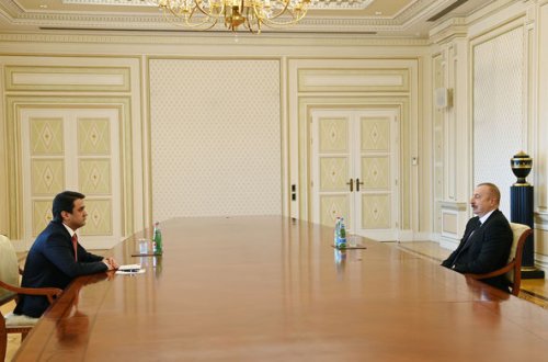İlham Əliyev Tacikistan Milli Məclisinin sədrini qəbul etdi - YENİLƏNİB
