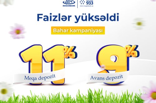 Muğanbank əmanətlər üzrə “Bahar kampaniyası”-na start verdi