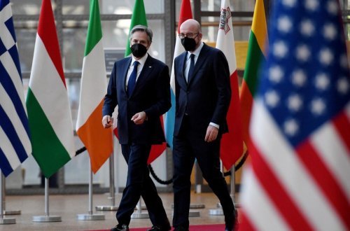 ABŞ dövlət katibi ilə Aİ Şurasının Prezidenti Ukraynadakı durumu müzakirə ediblər