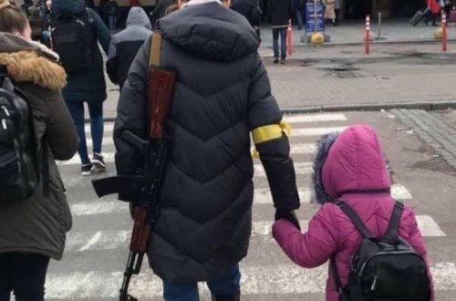 Kiyevdə çəkilən bu foto dünyanın gündəmi oldu - FOTO