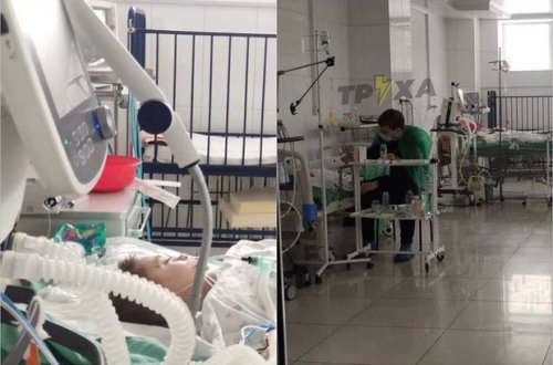 Xarkovda atışmalardan sonra xəstəxanalara yerləşdirilən uşaqlar - FOTO