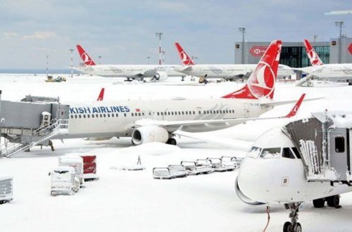 İstanbulda pis hava səbəbindən 279 aviareys ləğv edilib