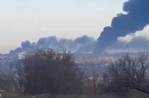Ukraynanın hərbi aerodromuna raket zərbəsi endirilib