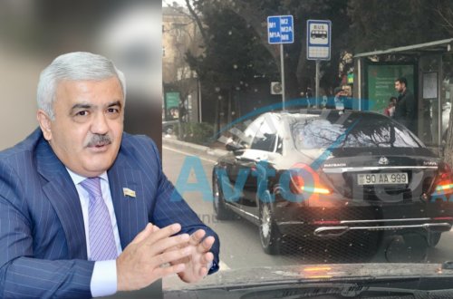 Rövnəq Abdullayevə məxsus bahalı maşınla kobud qayda pozdular - FOTO