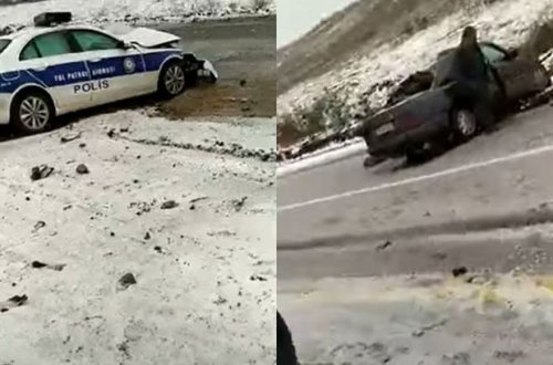 Füzulidə DYP avtomobili ağır qəzaya düşdü: Ölən və yaralananlar var - VİDEO