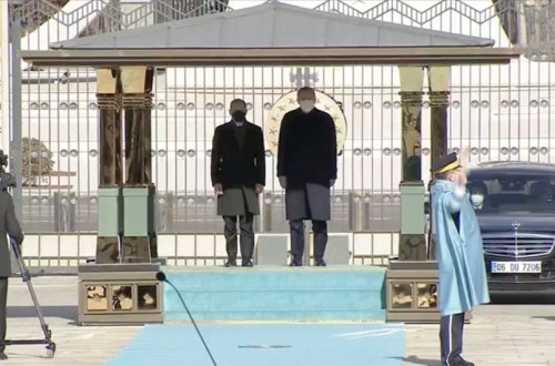 Ərdoğan Almaniya kansleri ilə görüşüb -YENİLƏNİB