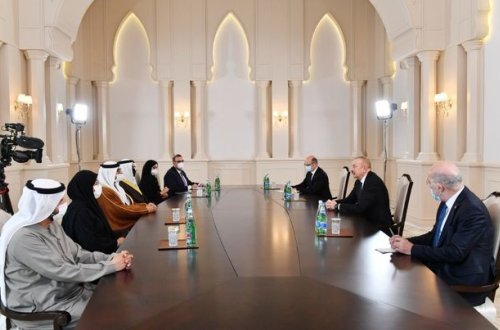 İlham Əliyev BƏƏ-nin energetika və infrastruktur nazirini qəbul etdi - YENİLƏNİB + FOTO