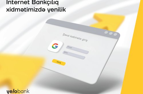 Yelo Bankın İnternet Bankçılıq xidmətində yenilik!
