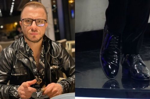 Bilmədən hər ayağına fərqli ayaqqabı geyindi - FOTOLAR