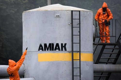 Ukraynanın Sumı şəhərində kimya zavodunda sızma olub