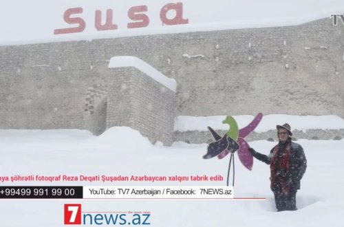 Dünya şöhrətli fotoqraf Reza Deqati Şuşadan Azərbaycan xalqını təbrik edib - VİDEO 