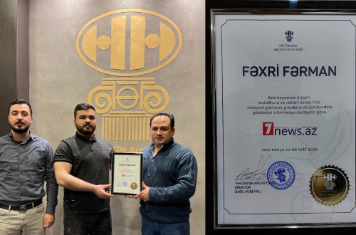 7NEWS.az saytı Fəxri Fərmanla təltif edildi – FOTO