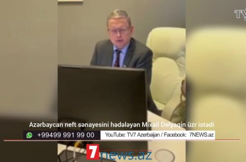 Azərbaycan neft sənayesini hədələyən Mixail Delyaqin üzr istədi - VİDEO (ÖZƏL) 