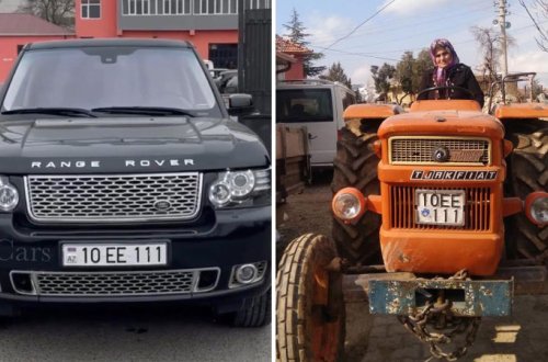 Azərbaycan nömrəli avtomobil qaydaları pozdu, cərimə traktor sürücüsü qadına yazıldı (FOTO)