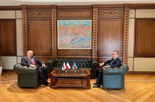 Ceyhun Bayramovun ATƏT sədri ilə təkbətək görüşü başlayıb