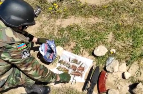 Bakıda iki qumbara və xeyli döyüş sursatı aşkarlandı - FOTO/VİDEO