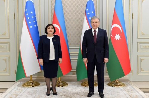 Özbəkistan Prezidenti Milli Məclisin sədrini qəbul edib