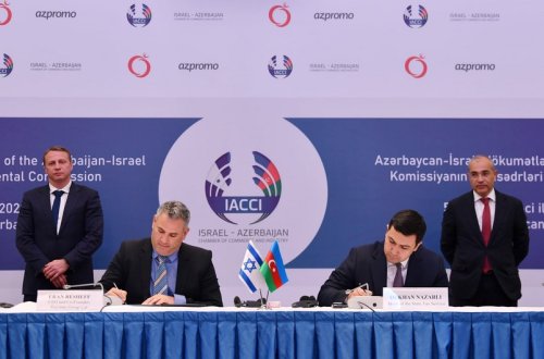 Azərbaycan və İsrail arasında sənədlər imzalanıb