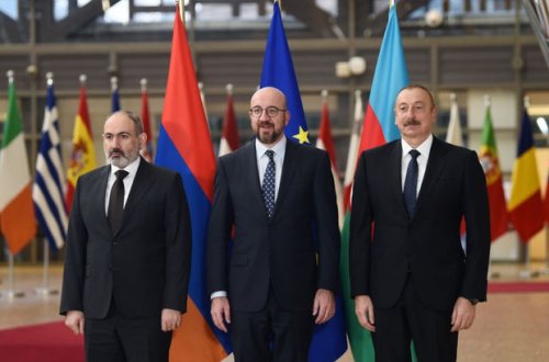 İlham Əliyevin Aİ Şurasının Prezidenti və Ermənistanın baş naziri ilə görüşü olub - YENİLƏNİB - FOTO/VİDEO