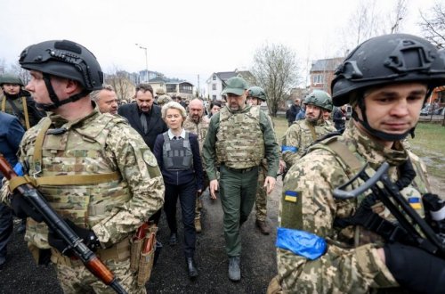 Avropa Komissiyasının prezidenti və Aİ-nin ali nümayəndəsi Buça şəhərində olublar