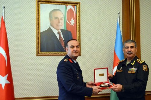 Zakir Həsənov türkiyəli generalla görüşdü - Foto