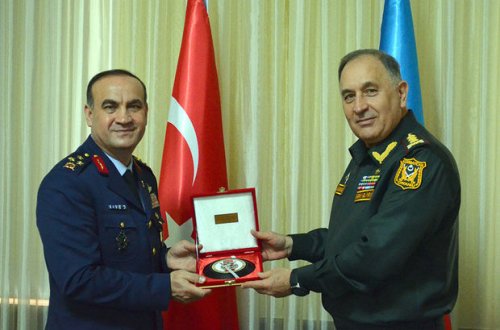 Kərim Vəliyev türkiyəli generalla görüşdü - YENİLƏNİB + FOTO