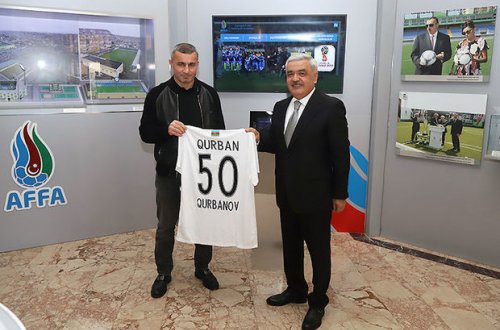 Ровнаг Абдуллаев поздравил Гурбана Гурбанова - ФОТО