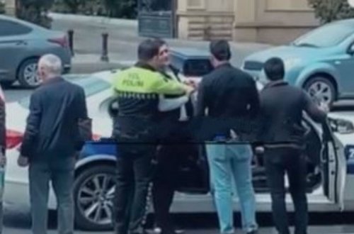 В Баку задержан таксист, пытавшийся сбежать от сотрудников полиции - ВИДЕО