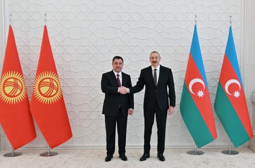 Azərbaycan və Qırğızıstan prezidentləri mətbuata bəyanatlarla çıxış ediblər