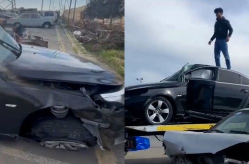 В Абшеронском районе высокая скорость и опасное маневрирование стали причиной ДТП - ВИДЕО