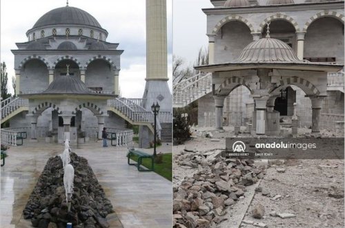 Mariupolda Sultan Süleyman və Hürrəm Sultanın xatirəsinə inşa edilən məscid zədələnib - FOTO