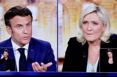 Makron və Le Pen canlı yayımda üz-üzə gəlib