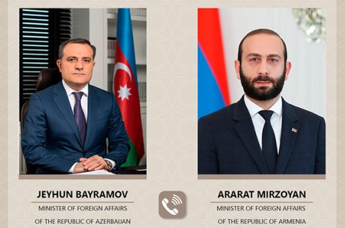 Главы МИД Азербайджана и Армении провели телефонный разговор