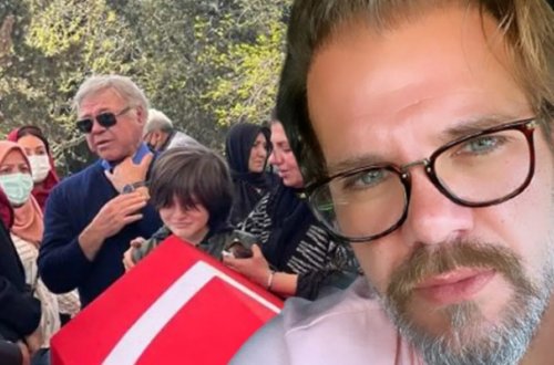 Tolga atasının dəfninə çatmadı, Günay iştirak etdi - Fotolar