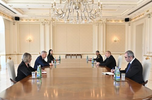 İlham Əliyev Latviyanın baş nazirinin müavinini qəbul etdi - FOTO