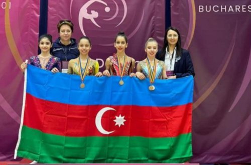 Азербайджанские гимнастки завоевали в Румынии пять медалей